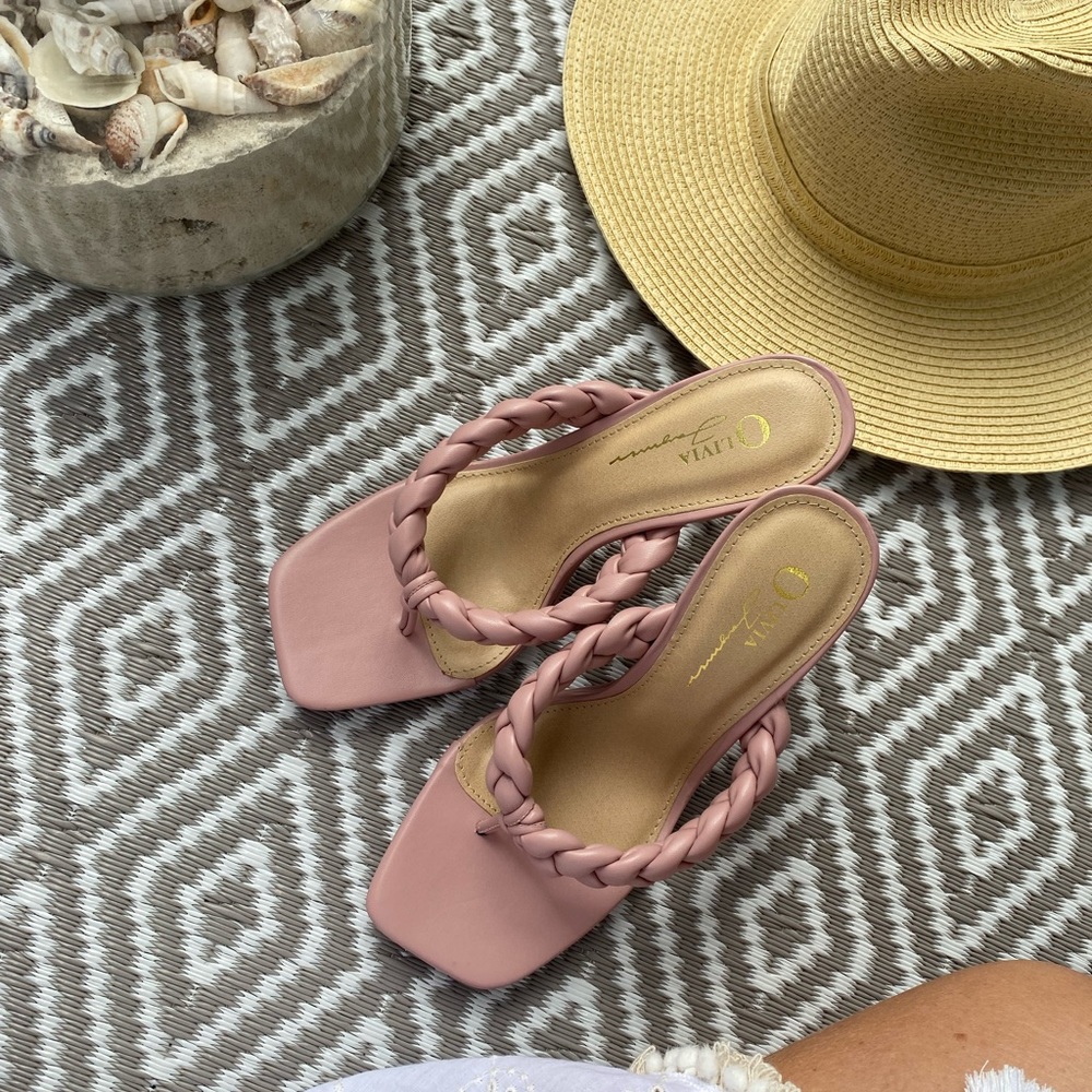 Braided design leather sandals - Picture 5 of 7